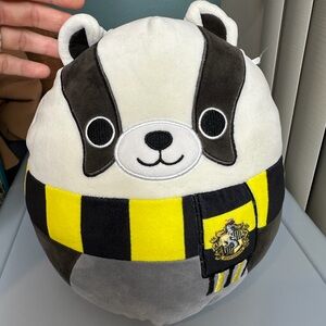 Squishmallow Hufflepuff Badger Squishmallows plush from the Harry Potter 8 inch